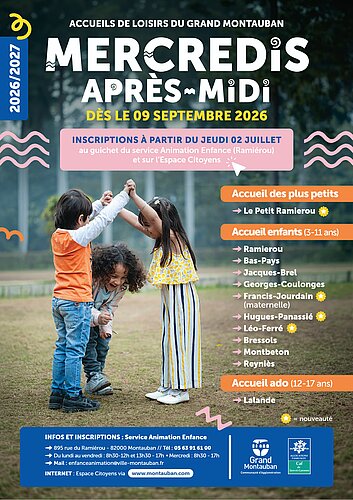 mercredi centre de loisirs grand montauban