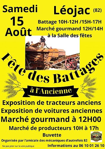 fête des battages Léojac 2026