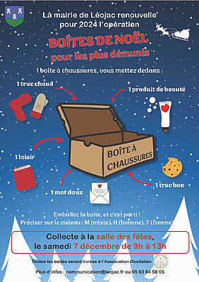 Collecte de boîtes de Noël